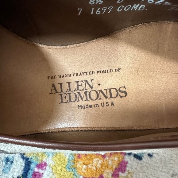 Allen Edmonds Randolph Verse Penny Loafer Sand Brown Mens Size 8.5D Classic Work main image 4